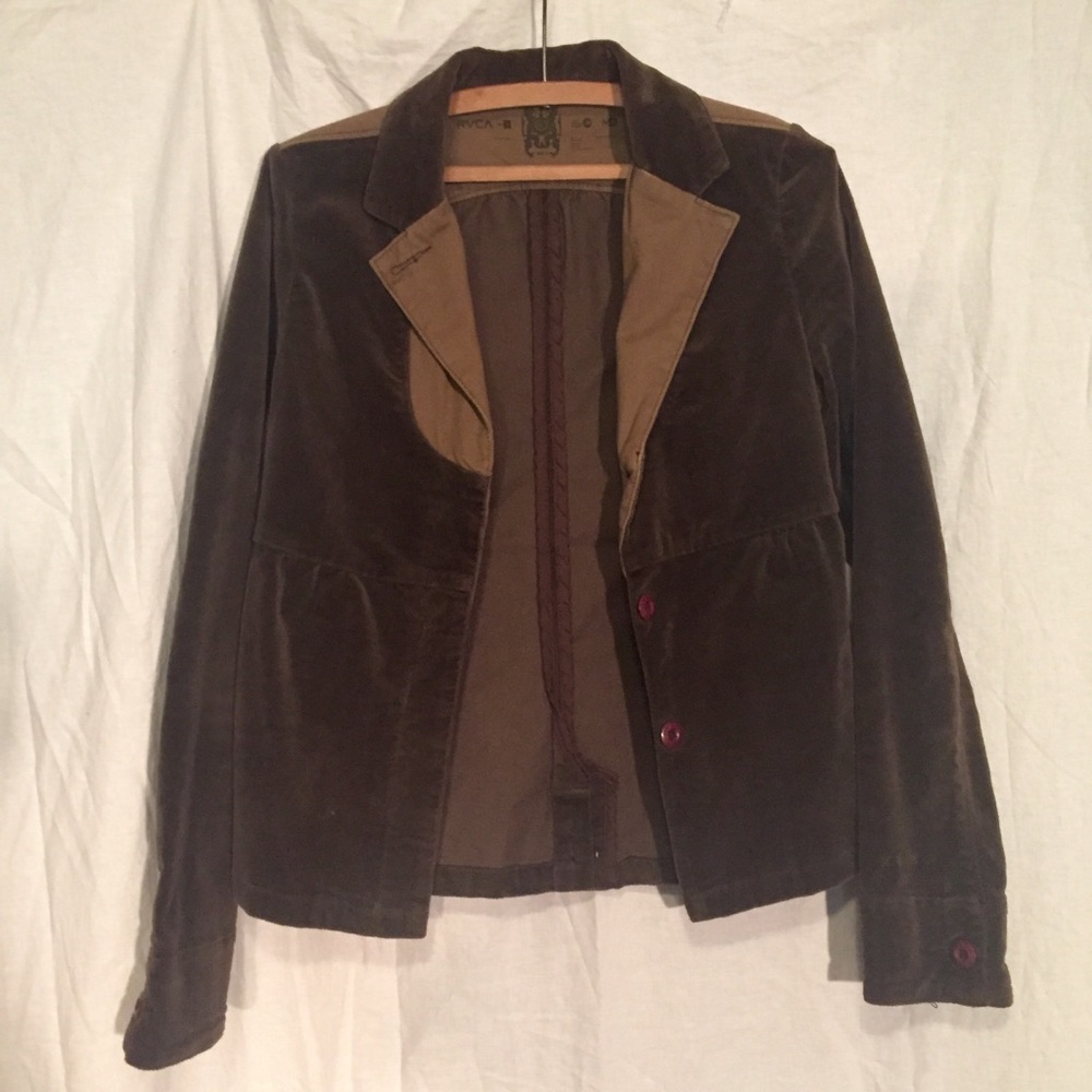 Brown RVCA Vintage Style Jacket